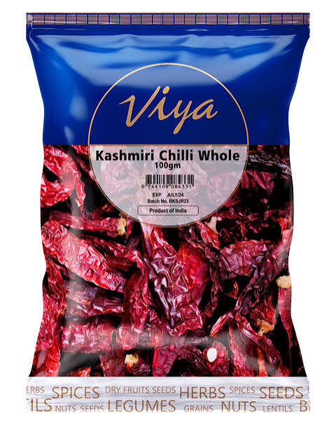 Viya Kashmiri Chilli Whole 100g