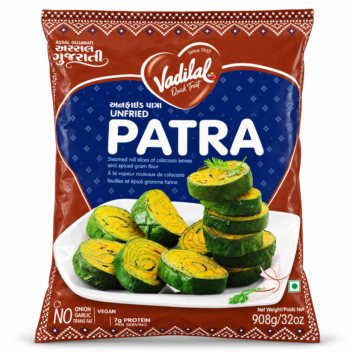 Vadilal Unfried Patra 908g