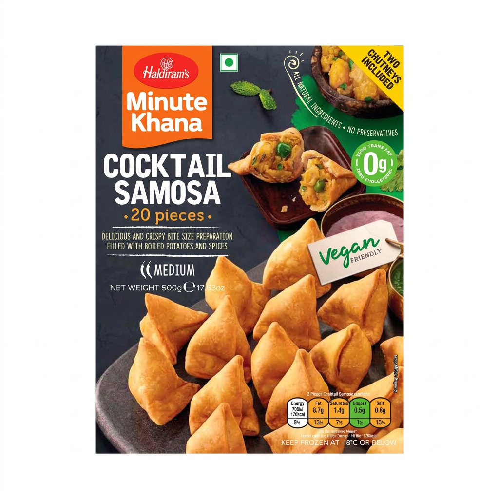 Haldiram's Cocktail Samosa 500g (20 Pieces)