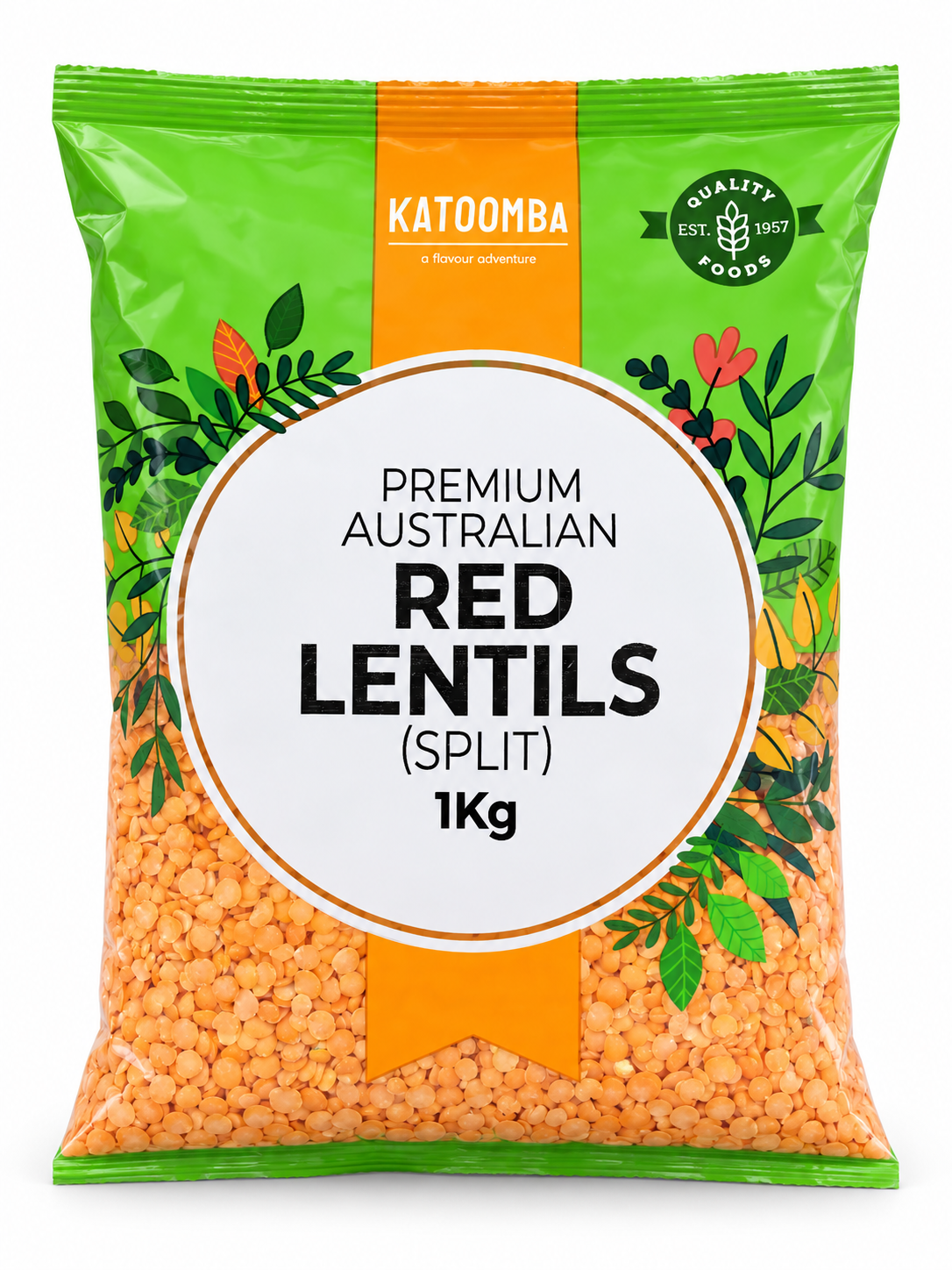 Katoomba Australian Red Lentils Split 1kg