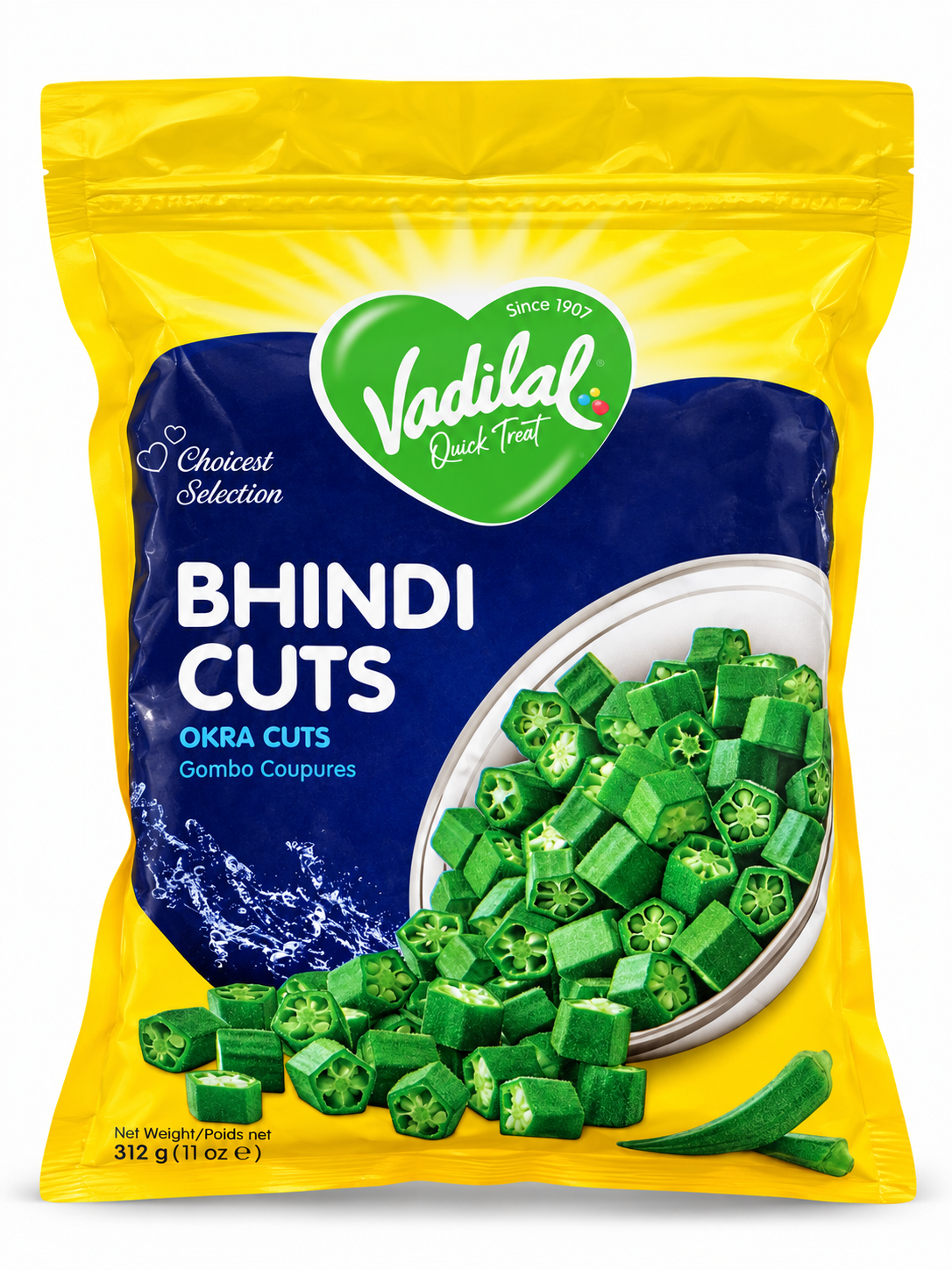 Vadilal Bhindi Cuts Frozen Okra 312g