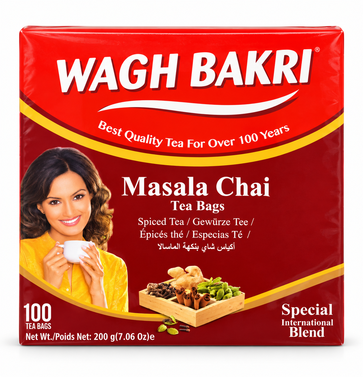 Wagh Bakri Masala Chai Tea Bags 200g