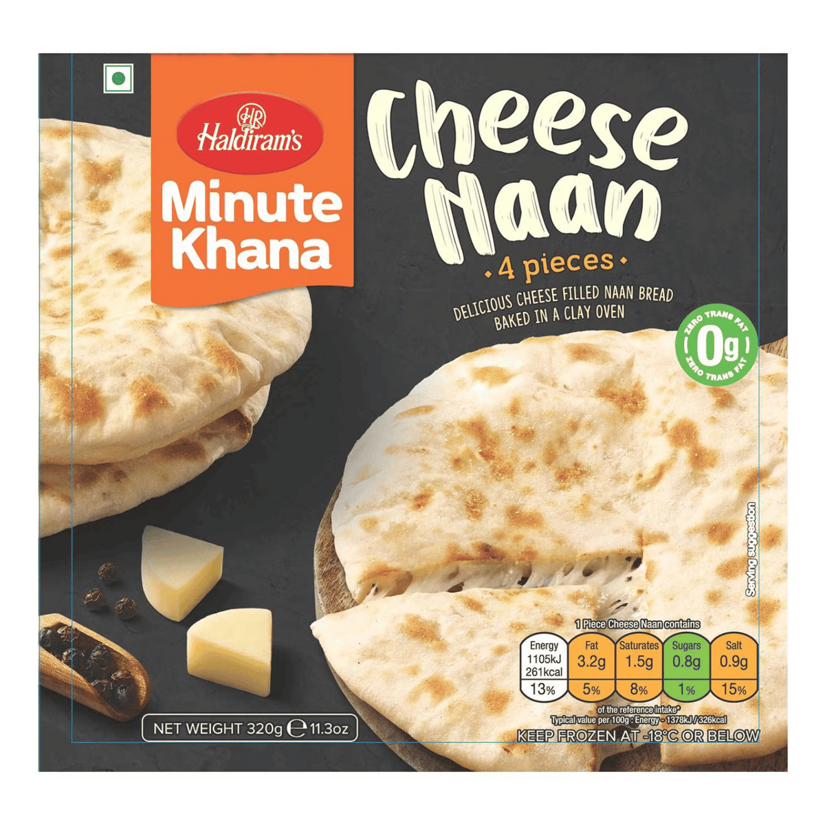 Haldiram Cheese Naan 4pcs