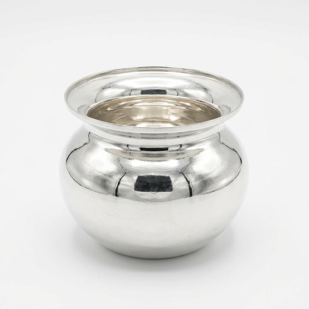 Silver Coated Puja Lota 4 Inch