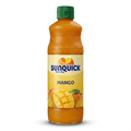 Sunquick Mango drink concentrate bottle on white background