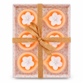 Peach Flower Candle Gift Set – 6 Piece