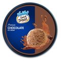 Vadilal Quick Treat Chocolate Ice Cream lid, top view