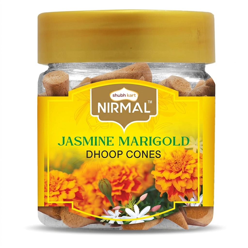Nirmal Jasmine Marigold Dhoop 60 Cones