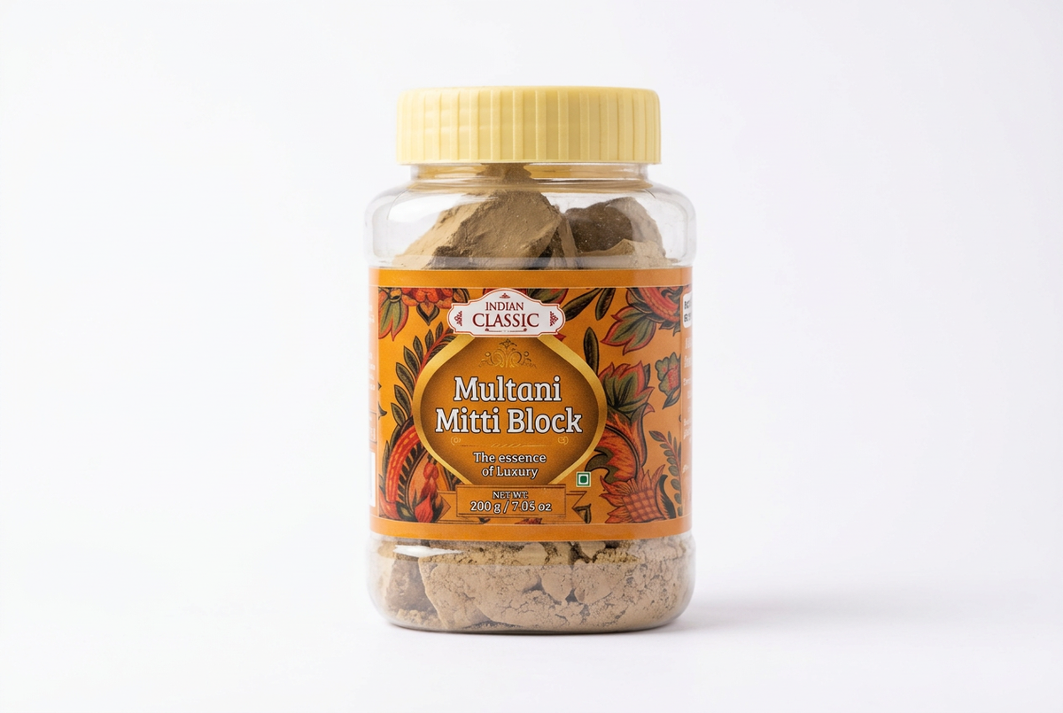 Indian Classic Multani Mitti Block 200g