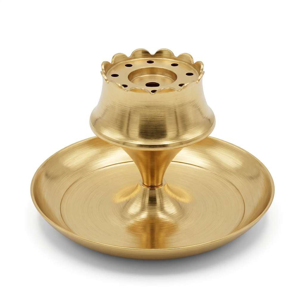 Brass Solid Incense Holder – 4 Inch Diameter