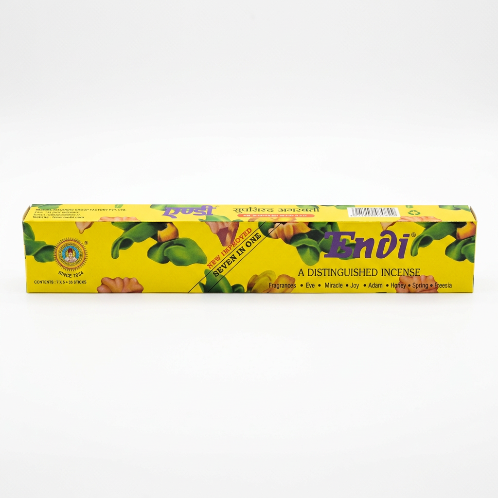 Endi Seven in One incense sticks yellow box