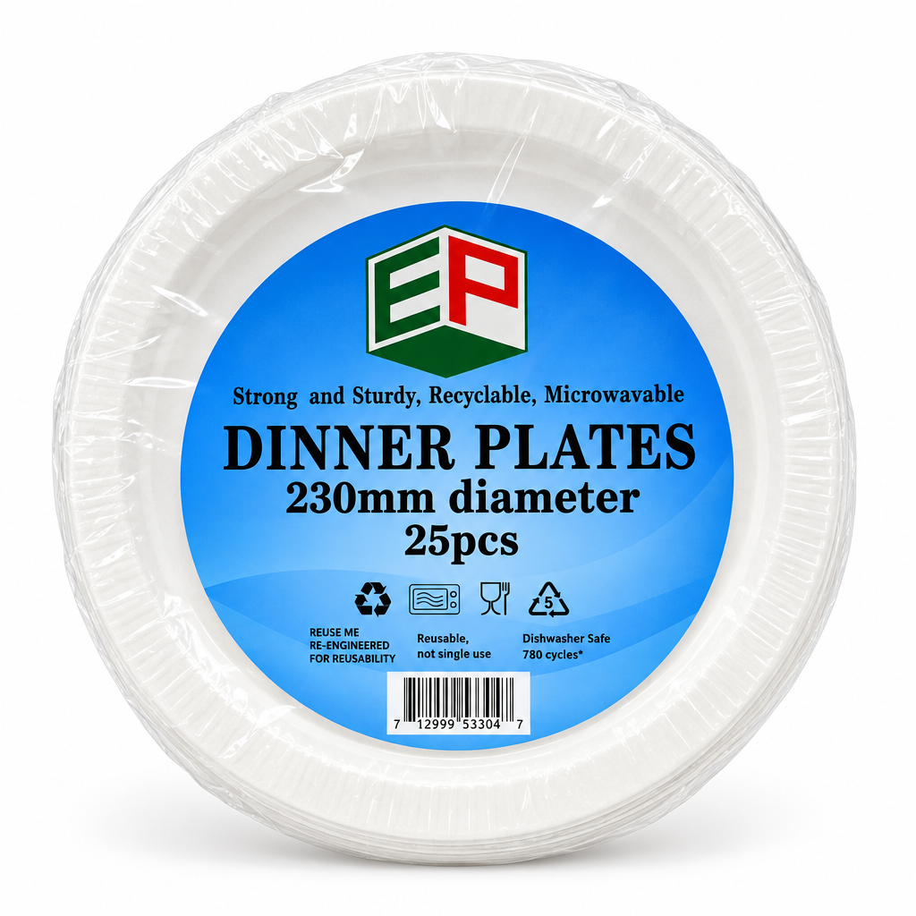 10" Round Plate 25Pcs