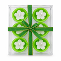 Green Flower Candle Gift Set – 6 Piece