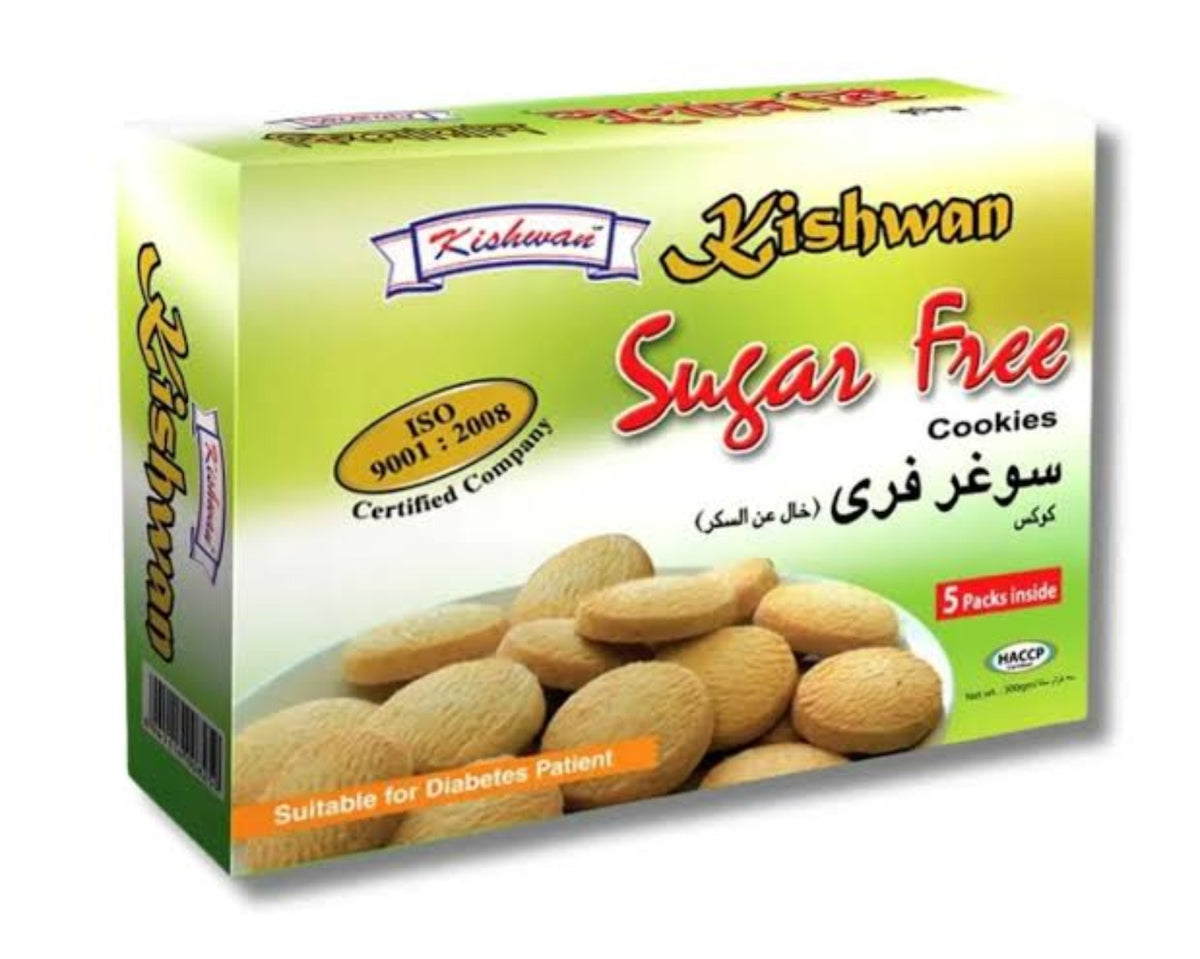 Kishwan Sugar Free Cookies 300g green box