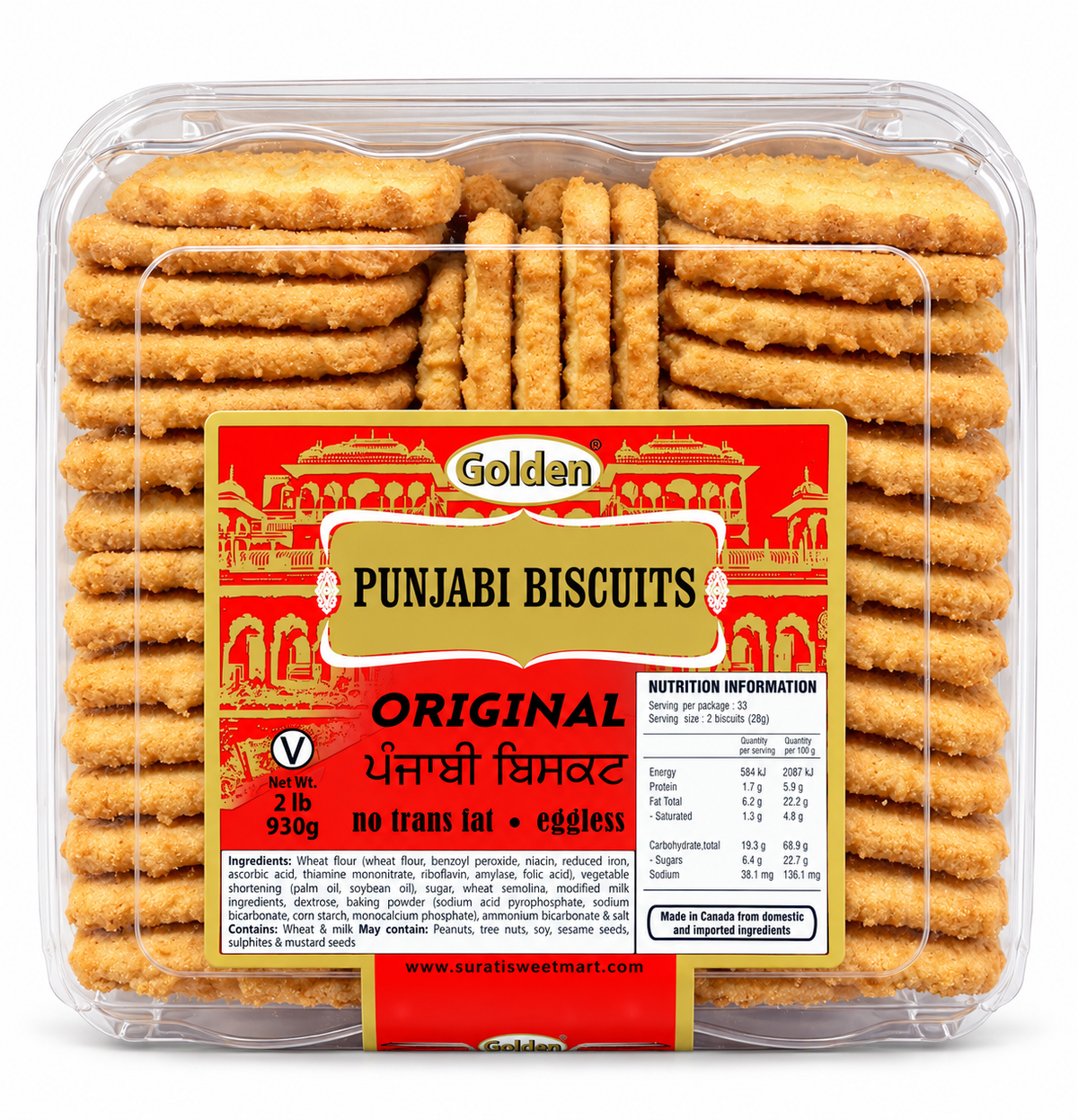 Golden Punjabi Biscuits Original 900g