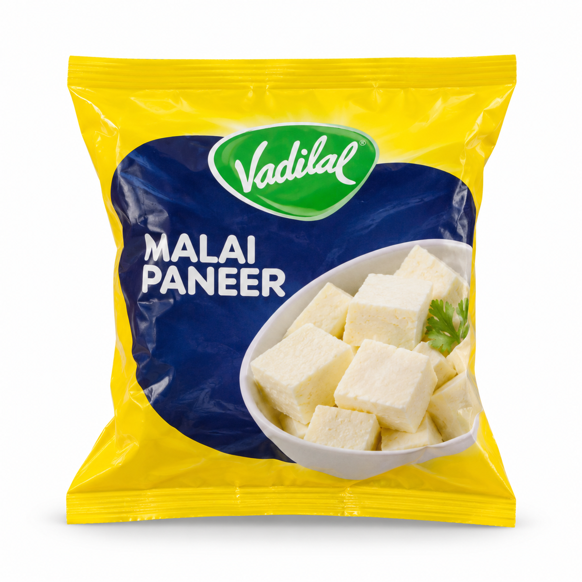 Vadilal Malai Paneer 908g — AI-refined from supplied freezer photo; packaging details may vary