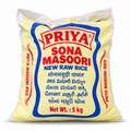 Priya Sona Masoori Rice 5kg — AI-refined from supplied shelf photo; packaging details may vary