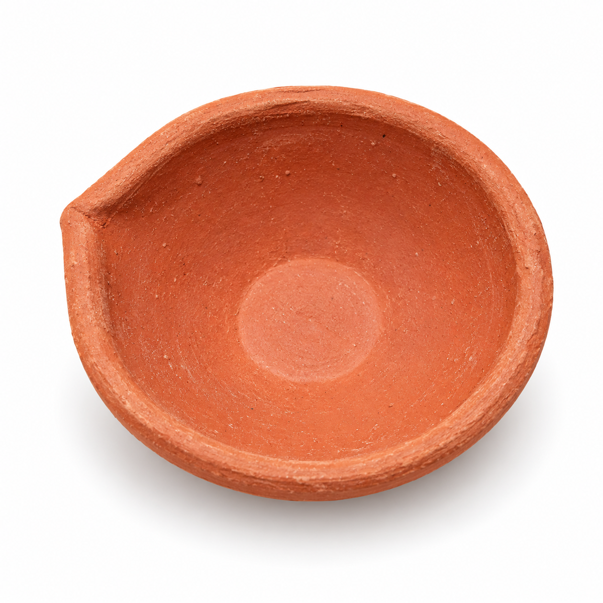 Plain Clay Diya – Single Piece on white background