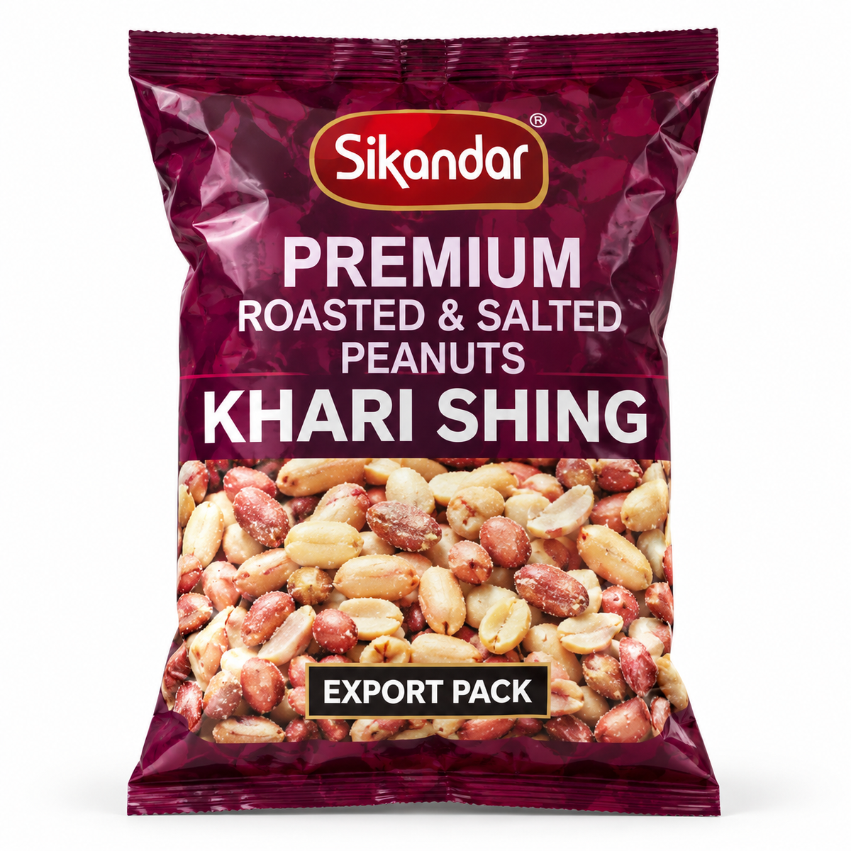 Sikandar Roasted & Salted Peanuts Khari Shing 400g product packaging
