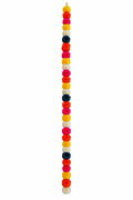 Multicolour Pom-Pom Artificial Flower String – enhanced from display photograph
