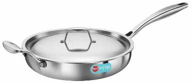 HAWKINS PRO TRIPLY FRY PAN W/S/STEEL LID