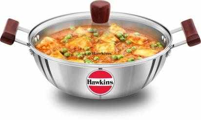 HAWKINS TRIPLY S/STEEL KADAHI G/LID