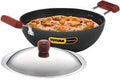 FUTURA IND N/STICK DEEP FRY KADAHI S/ STEEL LID