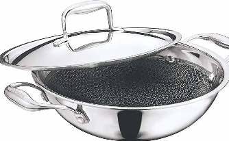 VINOD NUTRITECH KADAHI HONEYCOMB W/ LID