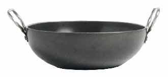 IRON FLAT BOTTOM KADAHI
