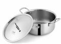 VINOD S/STEEL SMART TRIPLY CASSEROLE S/STEEL LID