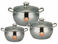 HOFFNER 3PC CASSEROLE SET