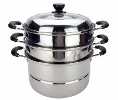 S/STEEL STEAMER 3 TIER