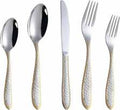 HAMMERED GOLD PLATED CUTLERY