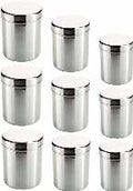S/STEEL STORAGE CONTAINER 9PC SET
