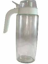 GLASS OIL & VINEGAR BOTTLE 600ML