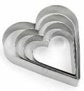 5PC HEART COOKIE CUTTER