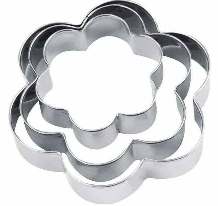 3PC FLOWER COOKIE CUTTER