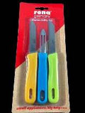 RENA 3PC KNIFE SET W/PEELER