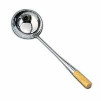 LADLE WITH WOODEN HANDLE