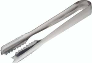 ICE TONG 18CM S/STEEL