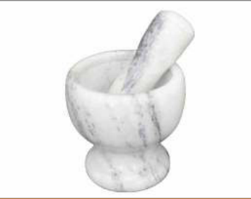 MARBLE MORTAR N PESTLE