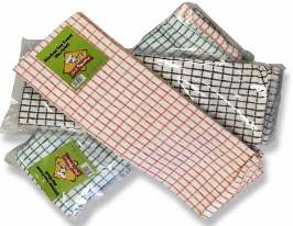 COTTON KITCHEN TOWEL 3PK