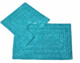 SPA COLLECTION 2PC BATH MATS 100% COTTON