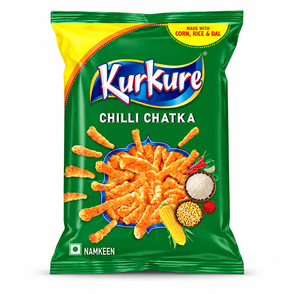 Kurkure Chilli Chatka 75g product pack