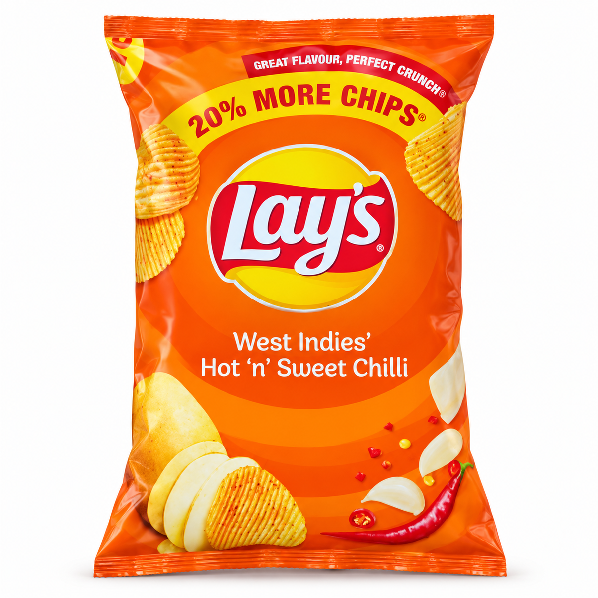 Lay’s West Indies’ Hot ’n’ Sweet Chilli product pack