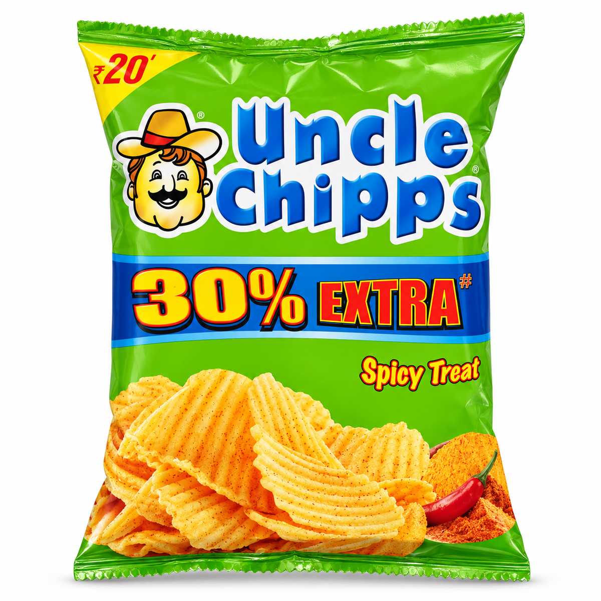 Uncle Chipps Spicy Treat product pack