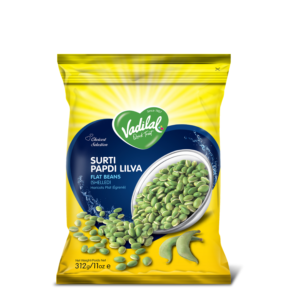 Vadilal Surti Papdi Lilva 312g