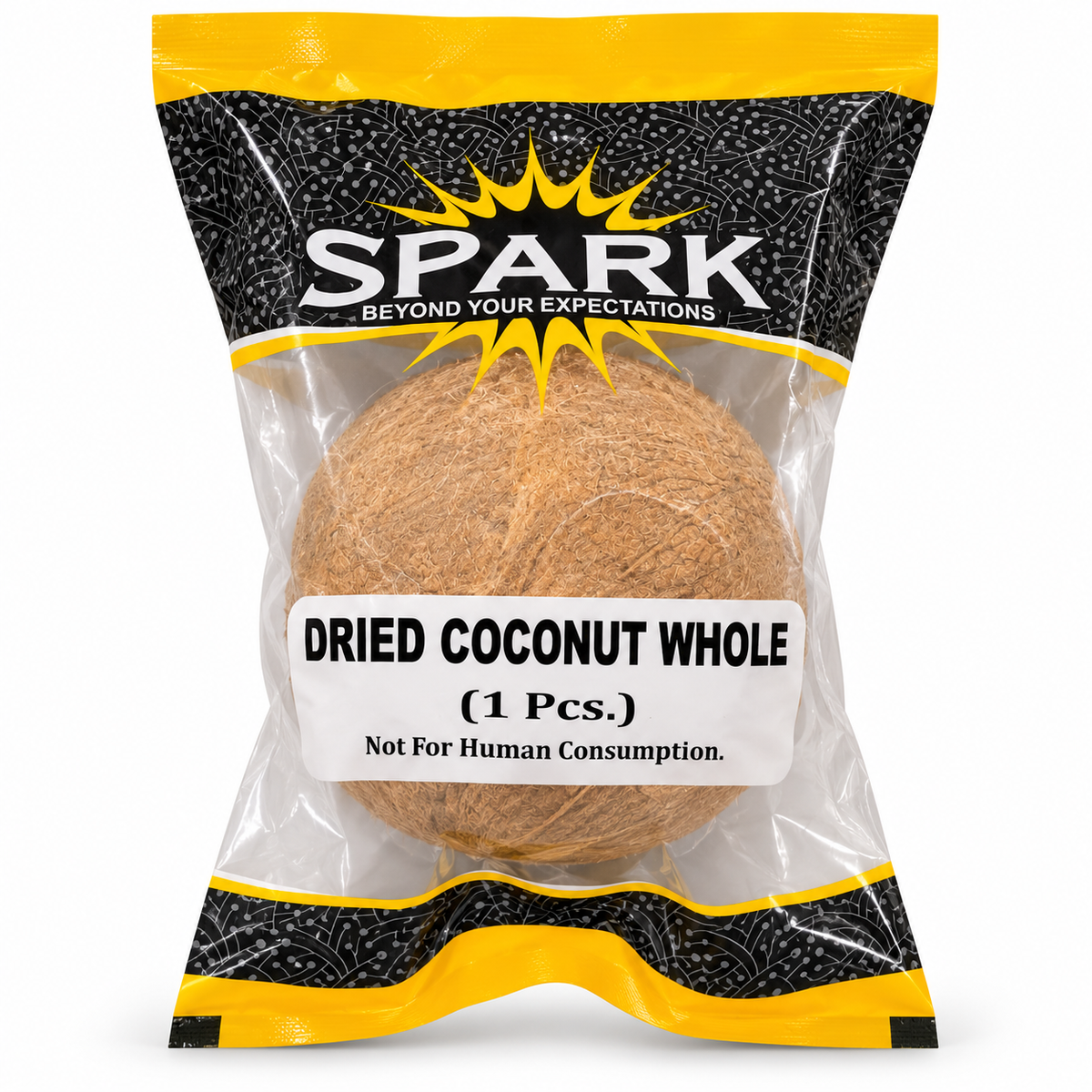 Spark dried coconut whole – 1 piece. Not for human consumption.