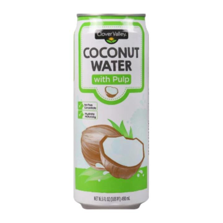 Clover Valley Coconut Water with Pulp 490ml